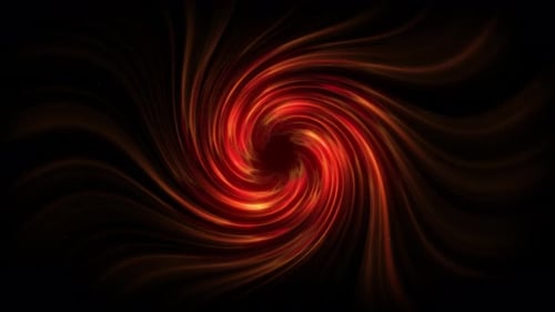 Dynamic Glowing Red Orange Vortex Abstract Background