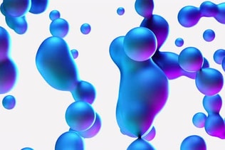 Abstract Motion Minimal Art Liquid Background
