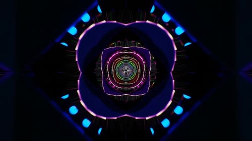 HD EDM Neon Motion Background | Futuristic Electronic Music Loop