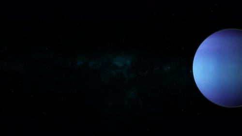 Planet of Neptune rotating background animation. Vd 1184