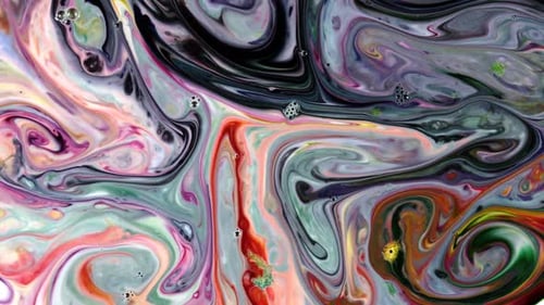 Abstract Colors Swirling in Hypnotic Patterns