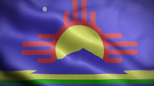 Fondo de lazo con la bandera de Roswell, Nuevo México