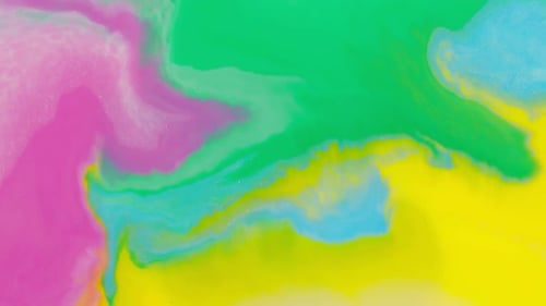 Top View to Beautiful Combination of Paint and Ink in Milk Oil and Soap Abstract Colorful Painting