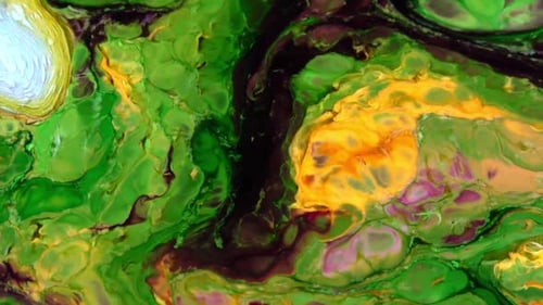 Abstract Bright Colours Paint Spreading Texture