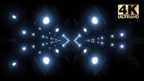 Blue Light Bulb Vj Loop Pack 4k
