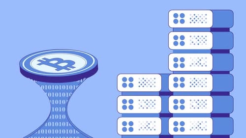 Bitcoin cryptocurrency Blockchain transaction servers