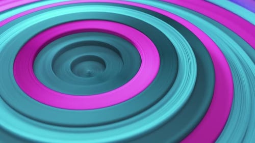 Abstraktes Muster aus bunten Kreisen mit Offset