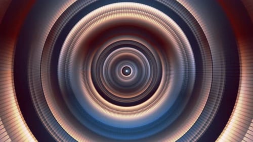 Futuristic Pulsing Geometric Tunnel Loop Background Animation