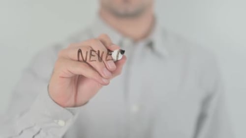 Writing Never Quit on Yourself Message