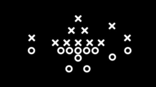 Animated X O Sports Play Strategy Diagram