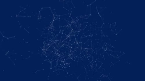 Abstract Particle Network Connection Animation