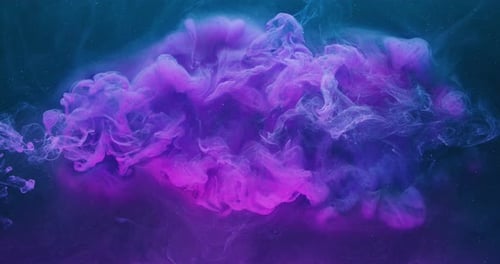 Underwater Color Explosion Ink Drop Purple Mist