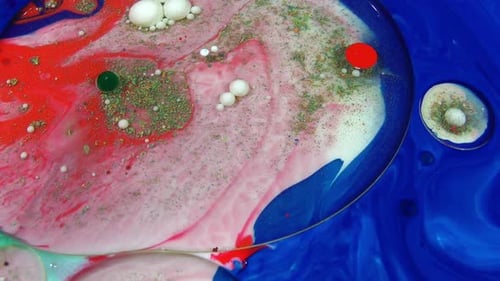 Colorful Abstract Paint Mixing