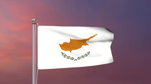 Zypern-Flagge 4k