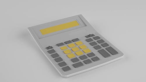 Animated 3D Calculator Reveal for Financial and Business Projects