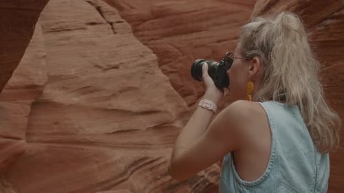 Photographer In The Canyon