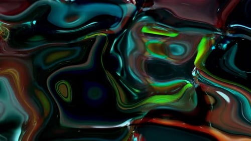 Animation liquide brillante en arrière-plan