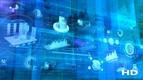 Business Infographics In Virtual Space HD