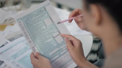 Filling In Tax Declaration Form