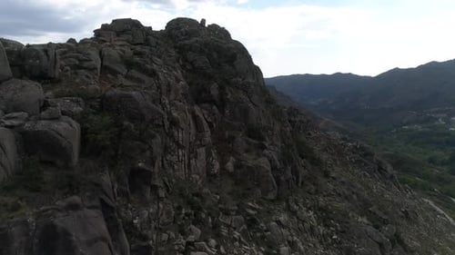 Aerial View of Mountains in the Highlands