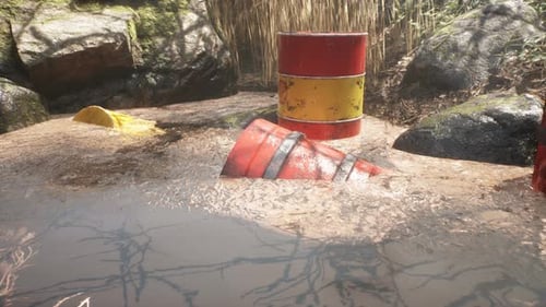 Realistic 3D Animation of Environmental Chemical Waste Pollution