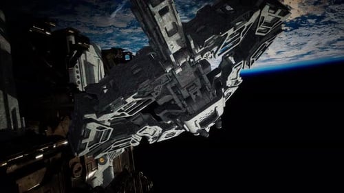 Armada de naves espaciales alienígenas cerca de la Tierra