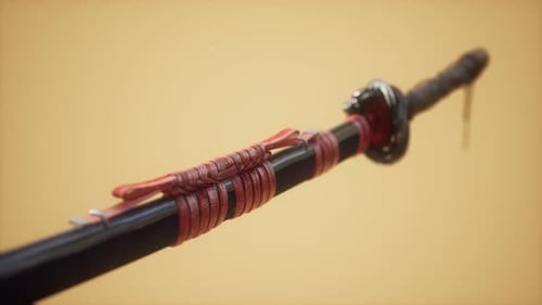 Samurai Katana Sword Drawing with Detailed Blade Reveal