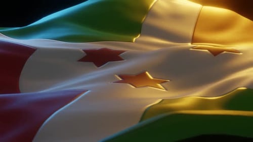 Realistic Waving Fabric Flag Animation