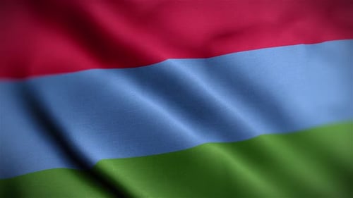 Seamless Waving Fabric Flag Background Loop