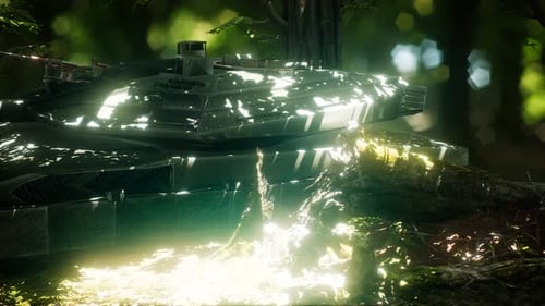 Old Rusty Tank in the Forest