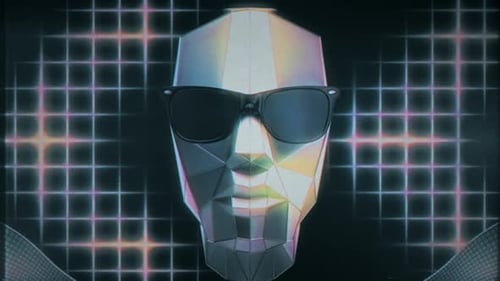 Retro Futuristic Heads VJ Loop
