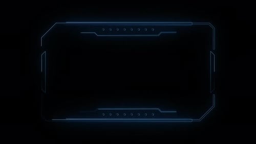 Línea Plexus de tecnología digital Hud Frame, canal alfa