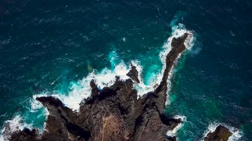 Top View of a Deserted Coast