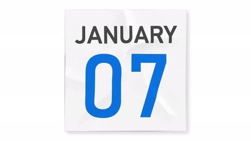 Minimalist Calendar Page Reveal Animation