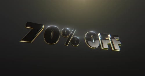 70% Off Title - 4K