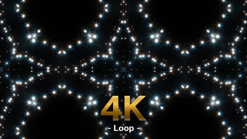 Glitter Particle Kaleidoscope 4K 03