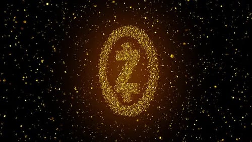 Emblem der Kryptowährung Zcash oder Zec Hd