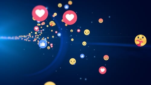 Facebook Reaction Emoji Flying Blue