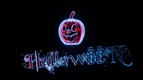 Kürbisschaukeln und Halloween-Inschriften