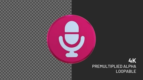 Webinar Rotating Loopable Badge with Alpha Channel 4K