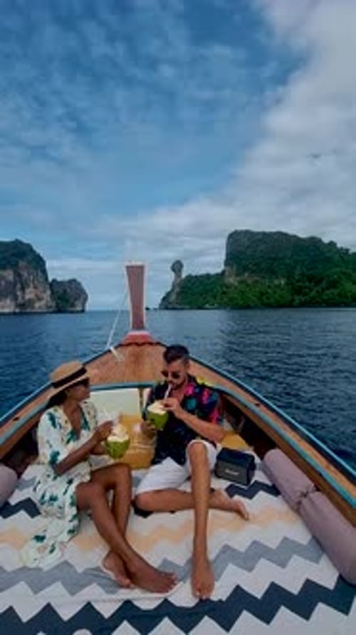 Luxury Longtail Boat in Krabi Thailand Koh Hong Island Trip at the Tropical Island 4 Island Trip in