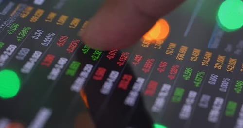 Investment data on stock market