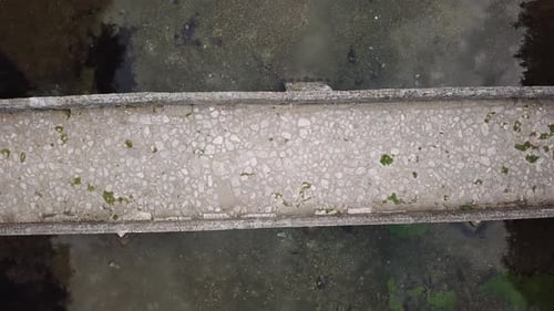 Aerial View Of The Old Roman Bridge In Sarajevo V3 - 4K