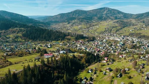 Aérea de volar en las Tierras Altas