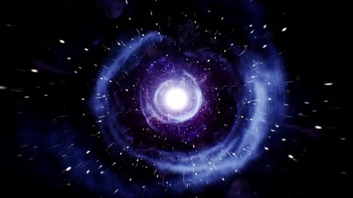 Space Nebula Tunnel Background 4K 01