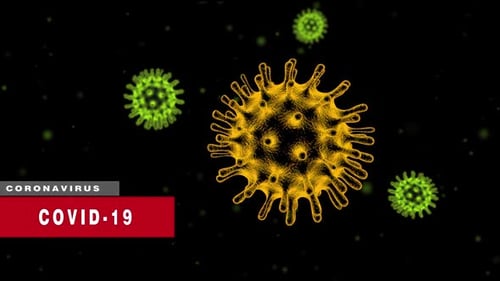 Animated 3D Coronavirus COVID-19 Medical Science Loop