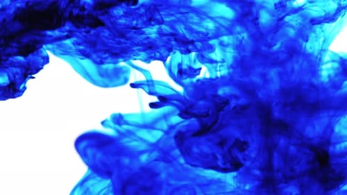 Swirling blue color in water