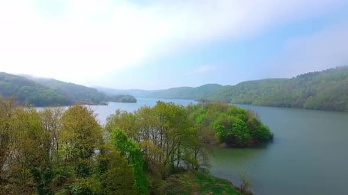 Lake And Small Island