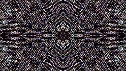 Abstract Shimmering Kaleidoscope Glitter Background Loop