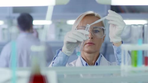 Zwei Wissenschaftler arbeiten im Labor